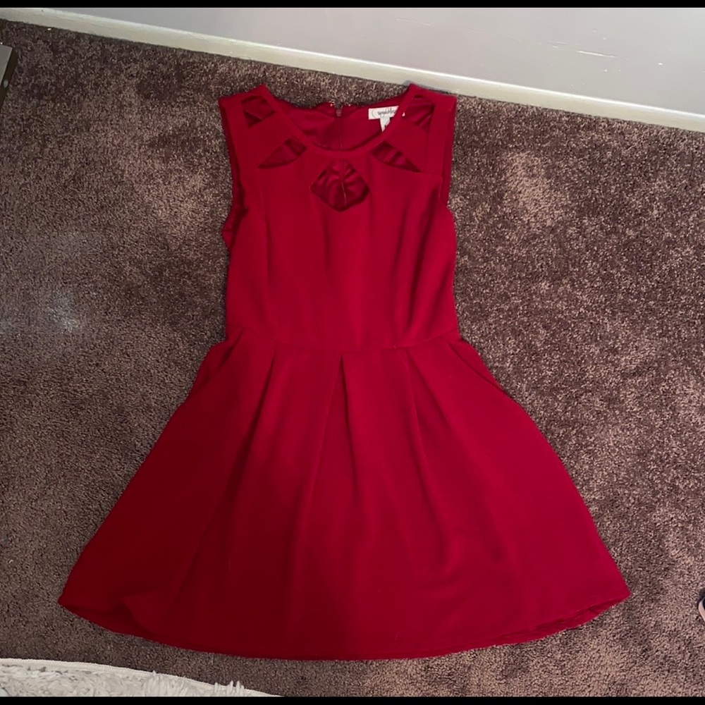 Red girls dress